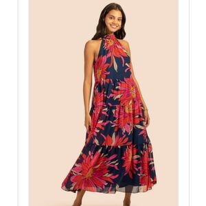 NWT Trina Turk Sunglasses Floral Halter Dress XS